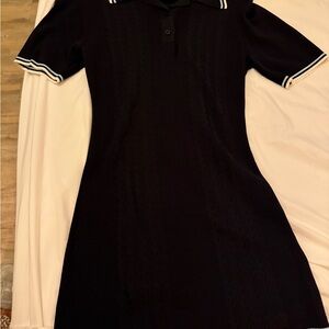 Equipment Dark Blue Knit Polo